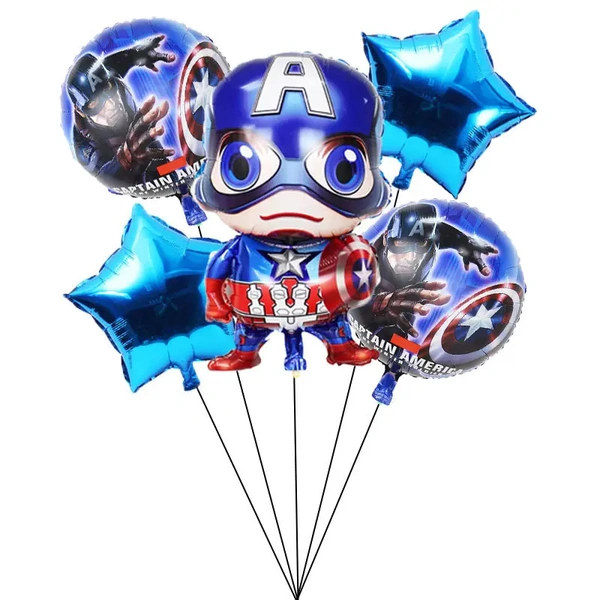 CraftParty Captain America theme foil balloon set - Theme party decorations