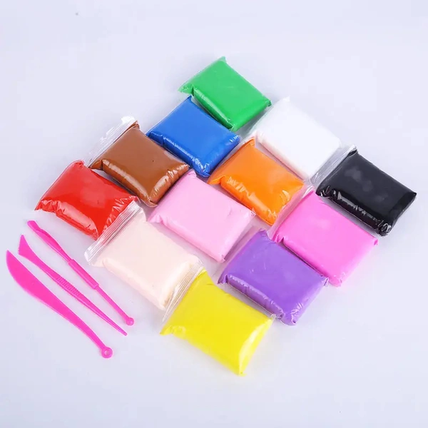 Air Dry Clay, Colorful Children Soft Clay, Creative Art Crafts, Gifts for Kids-Multi Color. Non-Toxic Modeling Magic Fluffy Foam Bouncing Clay Putty Kit for Kids