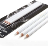 White Charcoal Pencil Set of 3 for Sketching, Drawing and Other Artistic Work