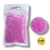 Light Pink Color Glass Seed Beads For Crafting And DIY