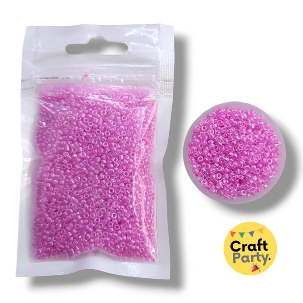 Light Pink Color Glass Seed Beads For Crafting And DIY