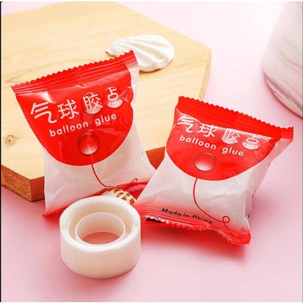 Solid 200PCS (2 Rolls) Double Sided Balloon Glue