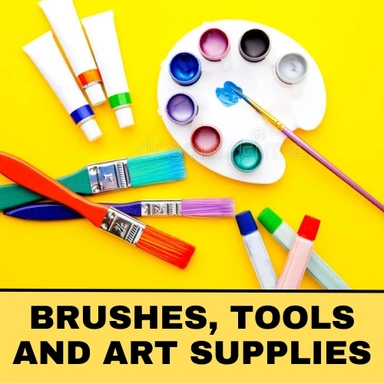 Brushes, Tools and Art supplies