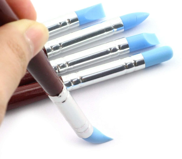 5pcs/set DIY Soft Pottery Clay Tools Sculpting Tools Cake Oils Engraving Rubber Craft Pen Brush Polymer Modelling Shaper