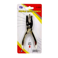 6mm Single Hole Metal Punch Machine - Punches Up to 8 Sheets with 17mm Throat Depth