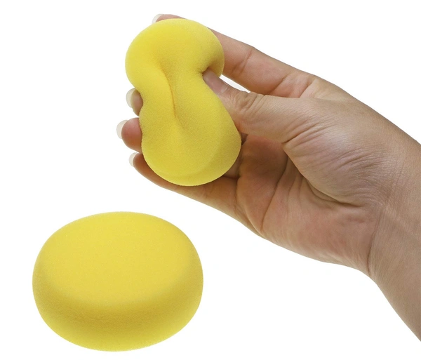 2pcs Painting Sponges, Round Watercolor Synthetic Sponge, Artist Sponge For Face Painting, Painting, Crafts, Pottery, Clay, Ceramics, Wall