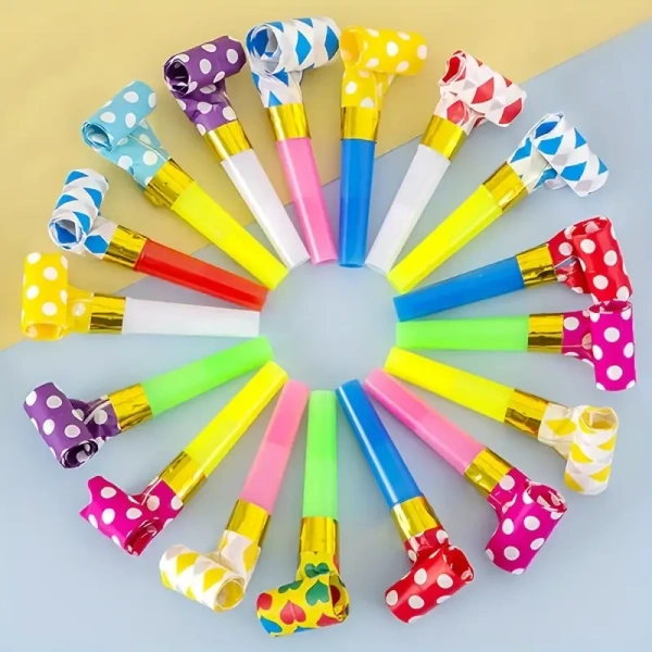 10pcs Colorful Noisemakers: Make Your Birthday Party Fun and Memorable!