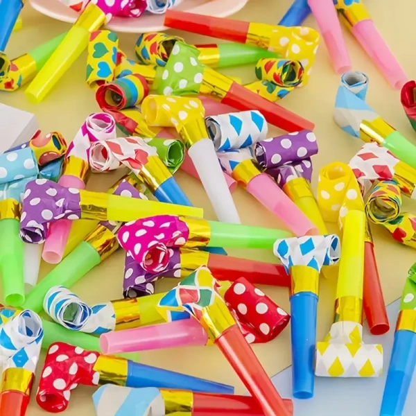 10pcs Colorful Noisemakers: Make Your Birthday Party Fun and Memorable!