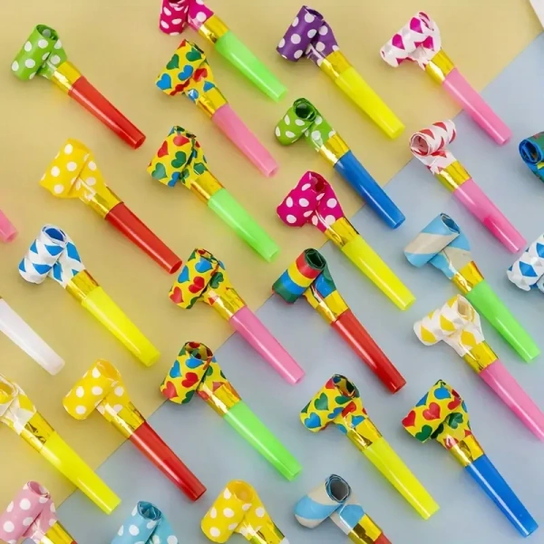 10pcs Colorful Noisemakers: Make Your Birthday Party Fun and Memorable!