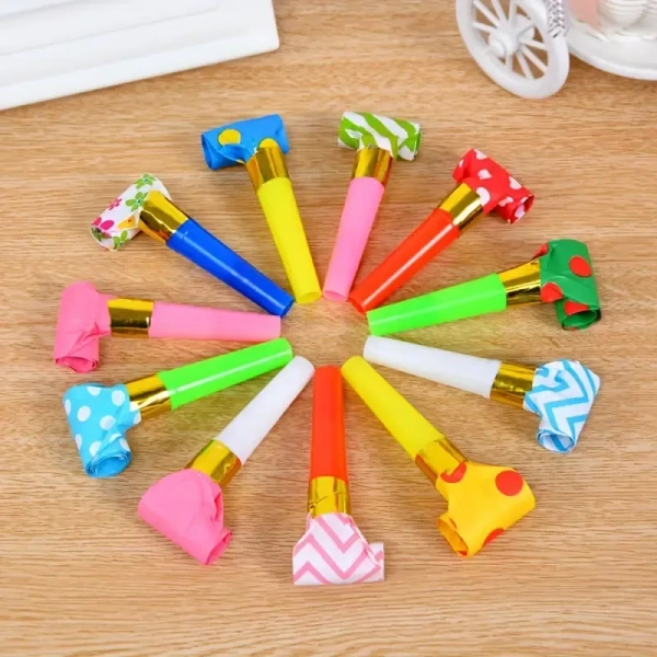 10pcs Colorful Noisemakers: Make Your Birthday Party Fun and Memorable!
