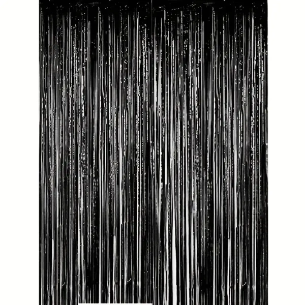 2pc Black Curtains[3x6inch] For Birthday / Anniversary/ Party Decoration