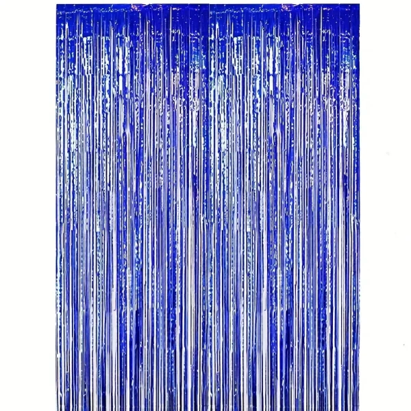 2pc Dark Blue Curtains[3x6inch] For Birthday / Anniversary/ Party Decoration