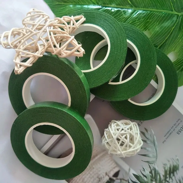 1pc Green Diy Handmade Flower Art Tape