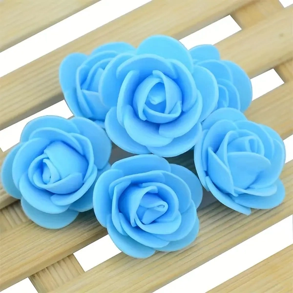 30pcs Artificial Rose Flower Heads, Simulation Foam Rose Flowers Heads, For Wedding Birthday Décor, Photo Props