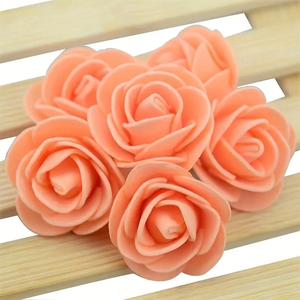30pcs Artificial Rose Flower Heads, Simulation Foam Rose Flowers Heads, For Wedding Birthday Décor, Photo Props