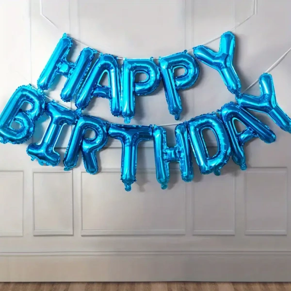 13pcs, Birthday Balloon Rose Golden Foil Letter Balloons Set, Happy Birthday Decoration, Party Supplies, Photo Balloon, Party Balloon, Birthday Balloon, Birthday Decoration, Aesthetic Room Decor, Party Decorations Supplies