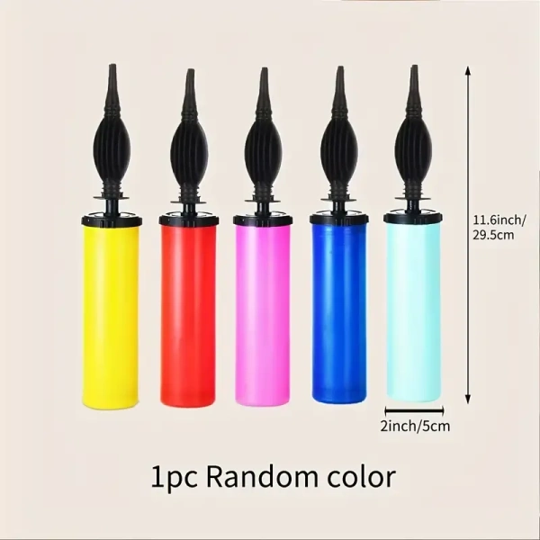 1pc, Balloon Pump, Air Inflator Hand Push Portable Useful Balloon Accessories For Wedding Birthday Party Decor Supplies, Balloon Pump Hand Portable For Foil Balloon Inflator Hand Held Inflator Air Pump, Party Supplies