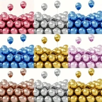 30pcs, 10-inch Metal Chrome Balloons, Party Balloons, For Birthday Party Decorations, Wedding Decor, Chrismas Decor, Outdoor Party Decor,room Decor. - Cocktail