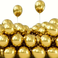 30pcs, 10-inch Metal Chrome Balloons, Party Balloons, For Birthday Party Decorations, Wedding Decor, Chrismas Decor, Outdoor Party Decor,room Decor. - Green