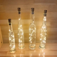 1pcs,  20 led Bottle Light, 2m/7.2ft Cork Lights Wine Bottle String Lights For Party Festival, Decorations