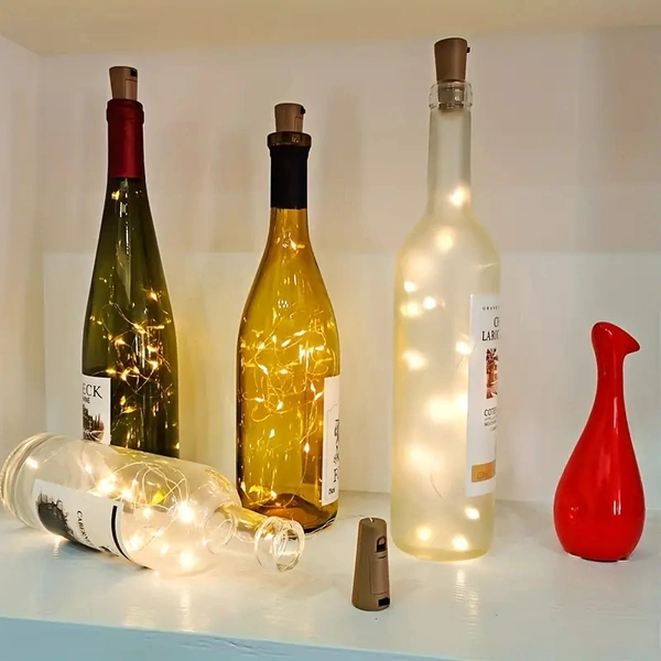 1pcs,  20 led Bottle Light, 2m/7.2ft Cork Lights Wine Bottle String Lights For Party Festival, Decorations