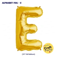 CraftParty 16 Inch Golden Foil Alphabets A-Z - Choose Your Alphabets - Customize As Required - U