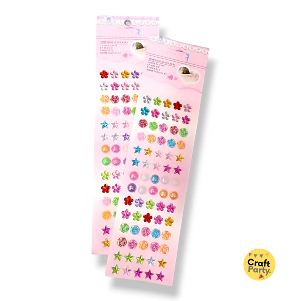 CraftParty Mix adhesive Beads & Stones for Art & Craft