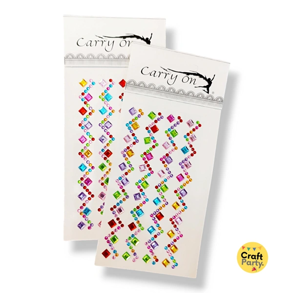 CraftParty Zigzag design adhesive Lines stickers for Art & Craft