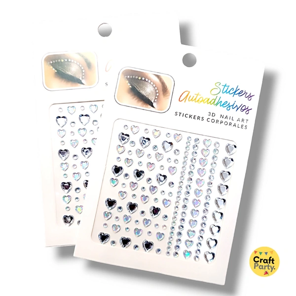 3D Nail Art Adhesive Crystal stone stickers