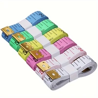 2pcs 150cm/60inch Body Measuring Ruler Sewing Tailor Tape Measure Centimeter Meter Sewing Measuring Tape Soft Random Color