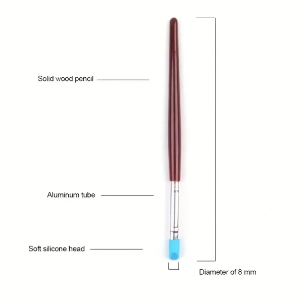 5pcs/set DIY Soft Pottery Clay Tools Sculpting Tools Cake Oils Engraving Rubber Craft Pen Brush Polymer Modelling Shaper