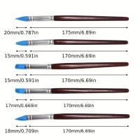 5pcs/set DIY Soft Pottery Clay Tools Sculpting Tools Cake Oils Engraving Rubber Craft Pen Brush Polymer Modelling Shaper