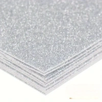 2pc CraftParty Self Adhesive Sticky A4 Size Glitter Sparkles Foam Sheet With Sticky Back - Choose Your Color - Mix Colors(Pack of 10pcs)