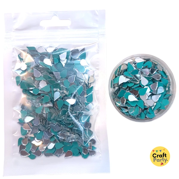 [250+ Pieces] 5mm Drop Shaped Glass Mirrors