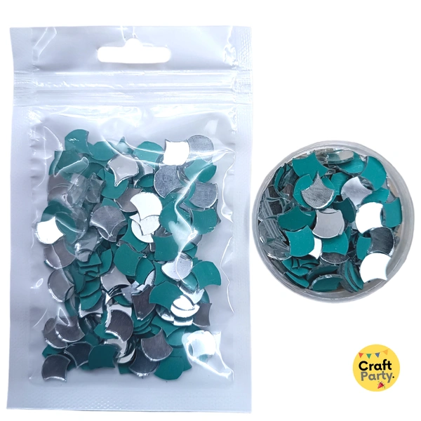 [150+ Pieces] 10mm Diya Shaped Glass Mirrors