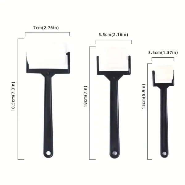 3pcs Sponge Paint Roller, Three Different Sizes, Large, Medium, And Small