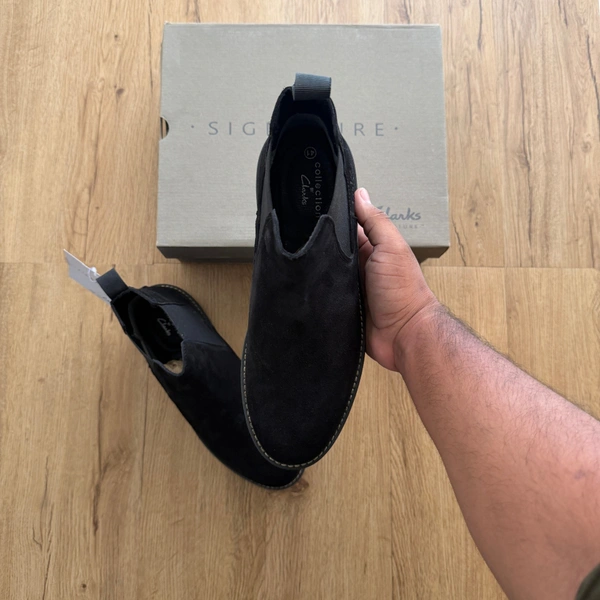 SUEDE LEATHER CHELSEA COAL (SLCC01) - UK 9