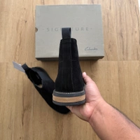 SUEDE LEATHER CHELSEA COAL (SLCC01) - UK 9
