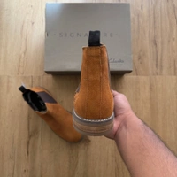 SUEDE LEATHER CHELSEA TAN (SLCA01) - UK 9