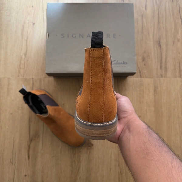 SUEDE LEATHER CHELSEA TAN (SLCA01) - UK 9