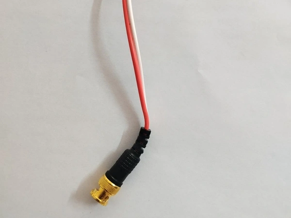 FLYOX CCTV BNC PIN FOR ANALOG CCTV CAMERA  - 1 CH, RED AND WHITE
