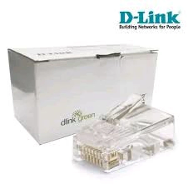 D Link RJ 45 CONNECTOR BOX 100 PCS - White, RJ 45