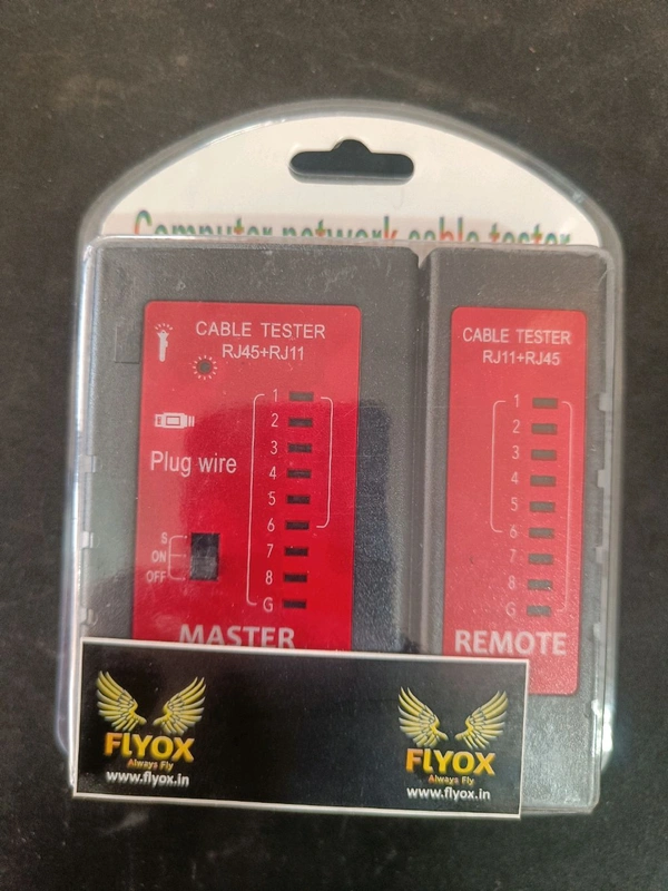 FLYOX LAN TESTER HEAVY - Red, RJ45 TEST