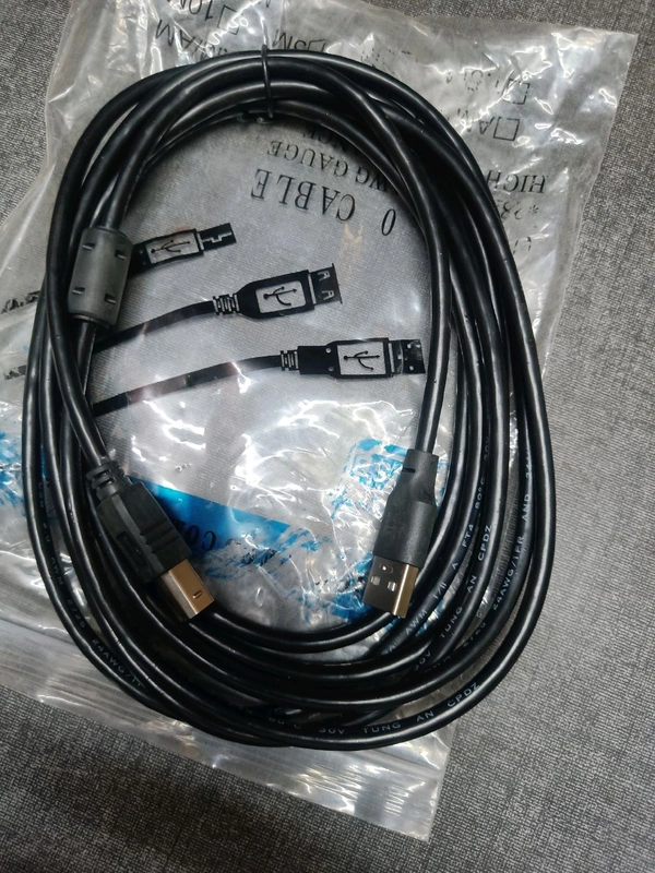 FLYOX USB PRINTER CABLE 3 MITER - Black, 3 MITER