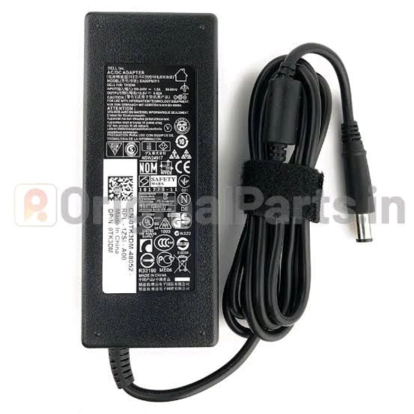 OEM LAPTOP ADAPTOR DELL BIG PIN - BIG PIN, Black