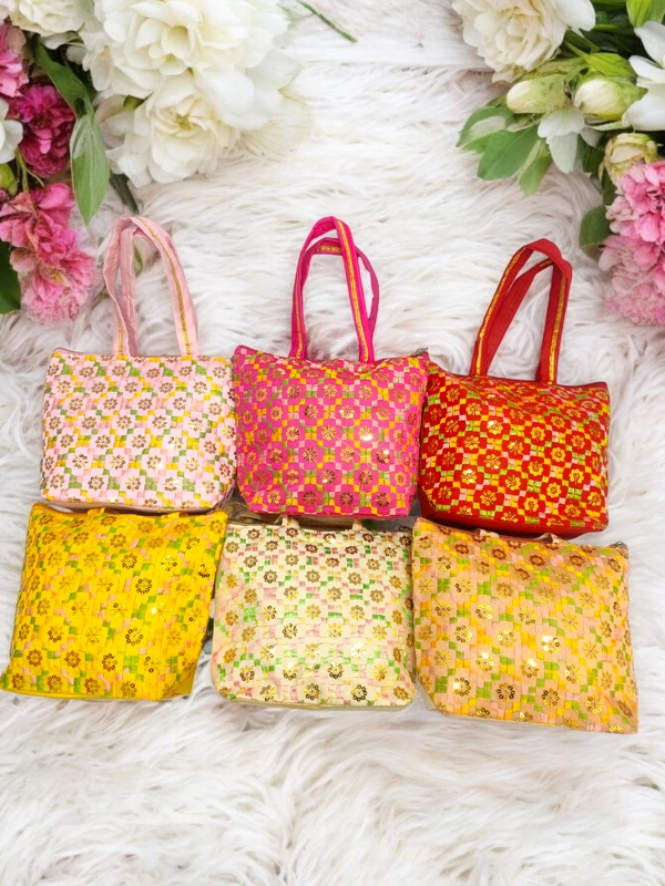 Valley Handicraft Beautiful Bacha Bag  10*9 inch (1pcs ) - Mix Colour, 1