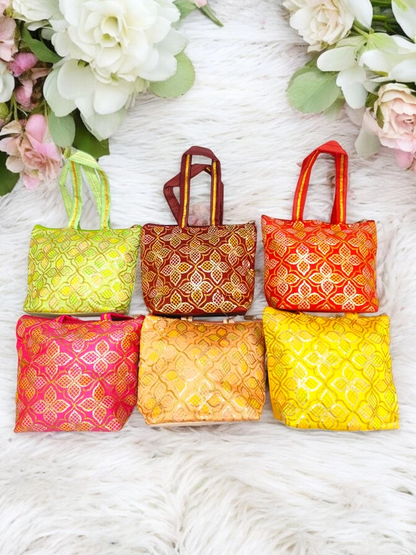 Valley Handicraft Beautiful Bacha Bag  10*9 inch (100pcs ) - Mix Colour, 100