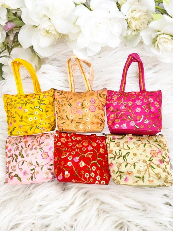 Valley Handicraft Beautiful Bacha Bag  10*9 inch (1pcs ) - Mix Colour, 1
