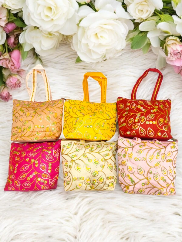 Valley Handicraft Beautiful Bacha Bag  10*9 inch (100pcs ) - Mix Colour, 100