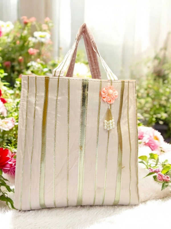 Valley Handicraft Beautiful Gota Work Hamper Bags (100pcs ) - Baby Pink, 100